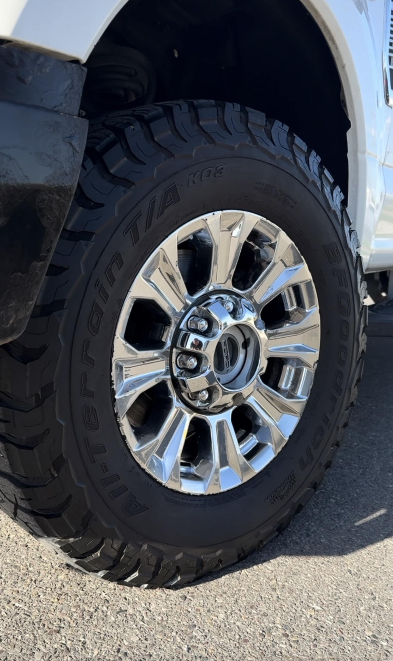 Clean chrome wheel after a mobile wash